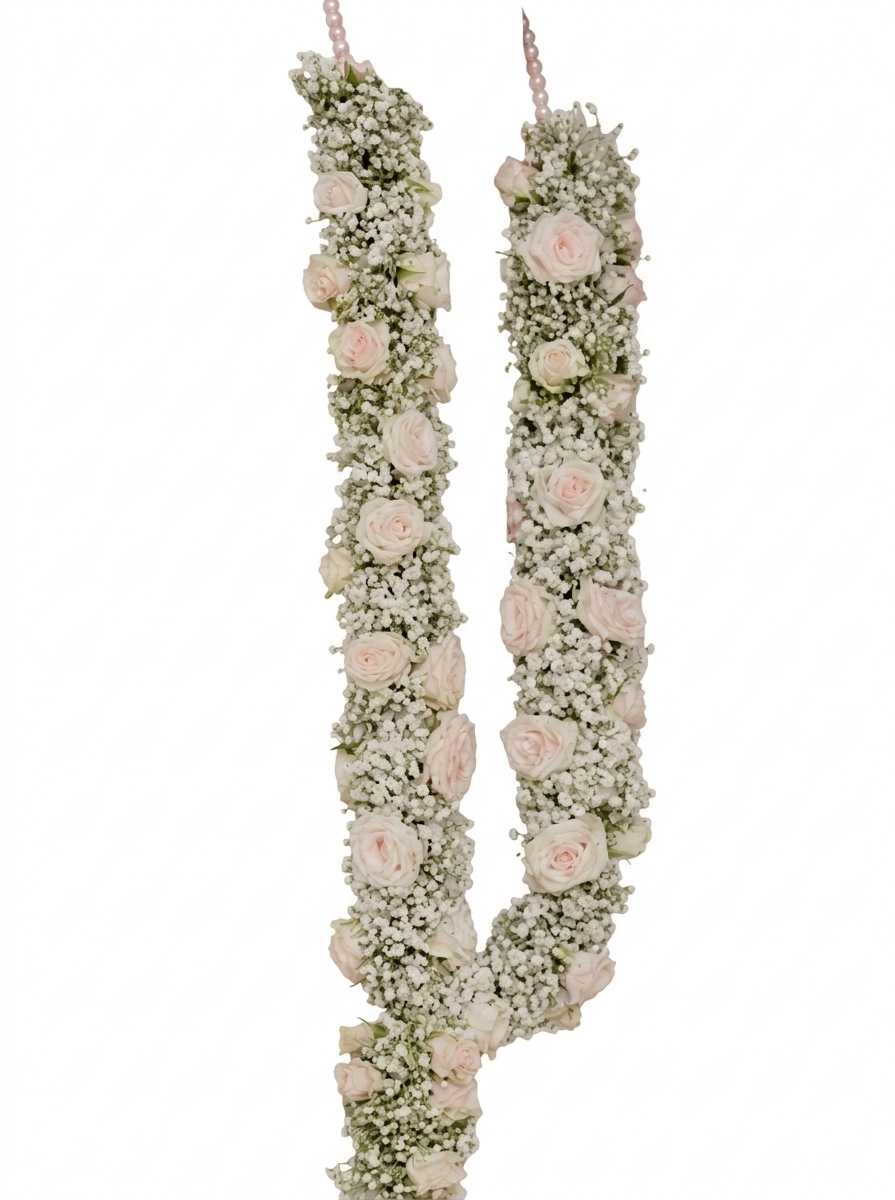 Baby's Breath Spray Rose Garland